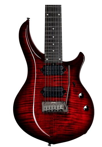 Sterling by Music Man Majesty with DiMarzio Pickups 7-String Electric Guitar Royal Red