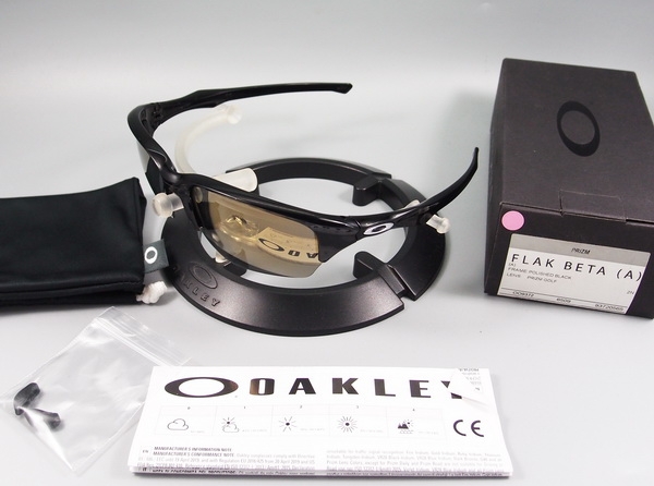 OAKLEY FLAK BETA (A) Polished black w/Prizm Golf 009372-0565