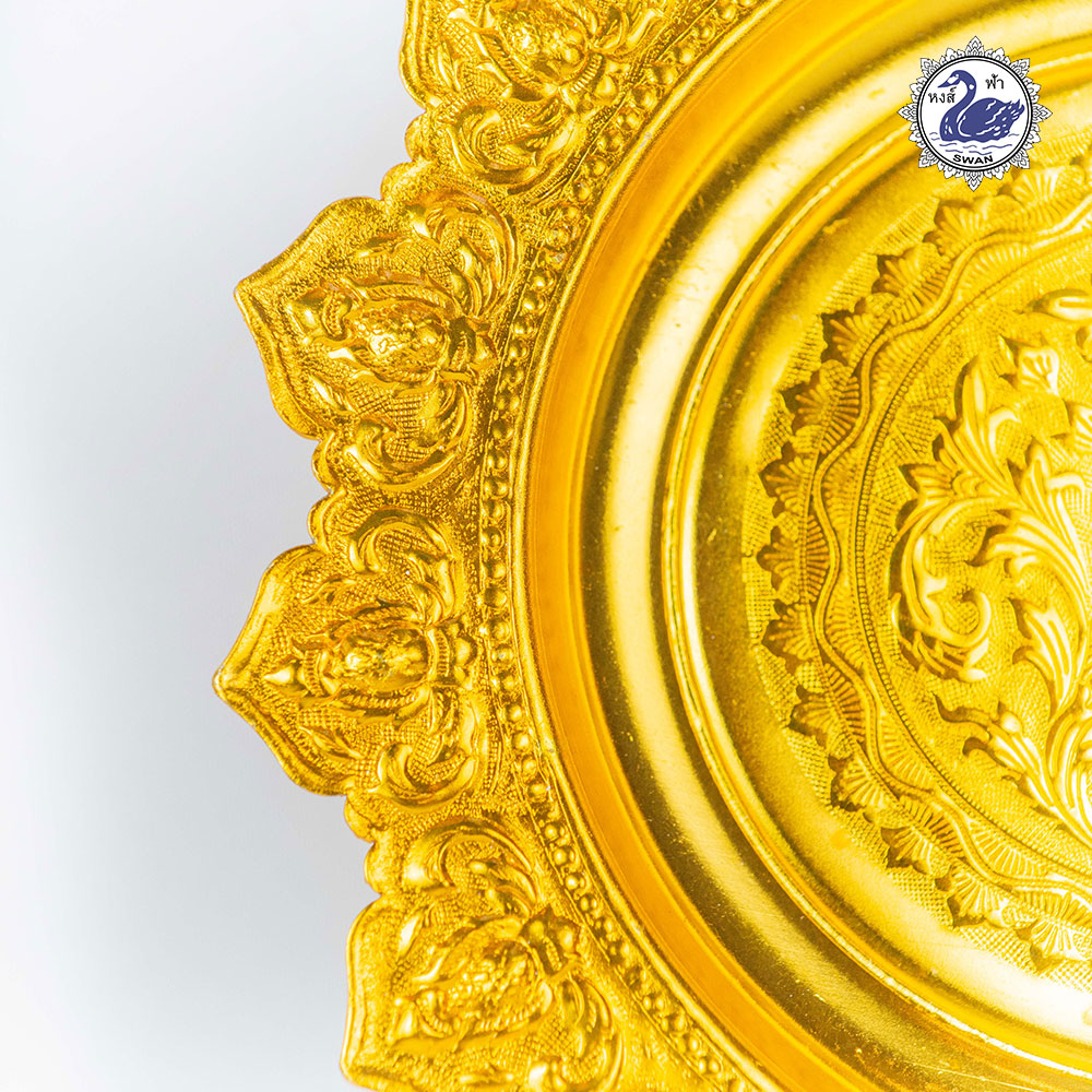 Aluminum Gold Sun-like Pedestal 16 cm.