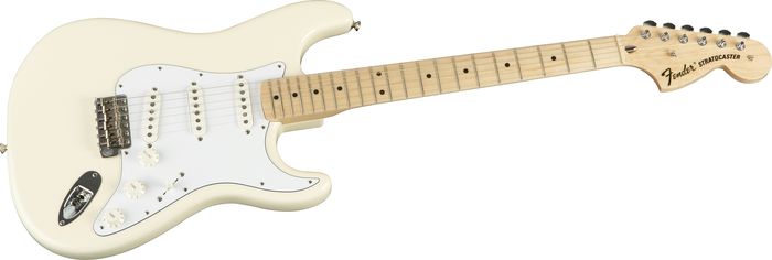 Fender American Vintage Series 70s Stratocaster Reissue Electric Guitar Olympic White Maple Fretboard