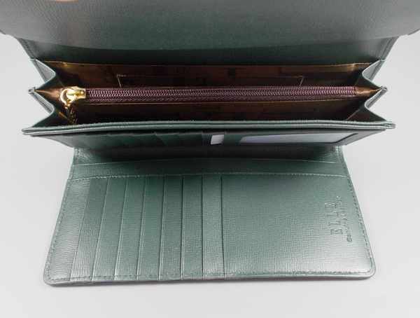 กระเป๋าสตางค์ ELLE เขียวเมทาลิก ใหม่ แท้