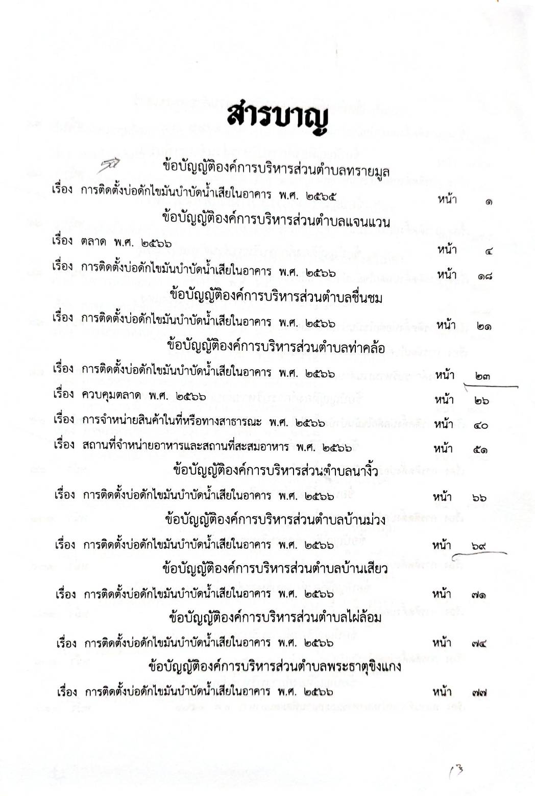 กฎหมายออกใหม่ 47/68 50 ข้อบัญญัติองค์การบริหารส่วนตำบล
