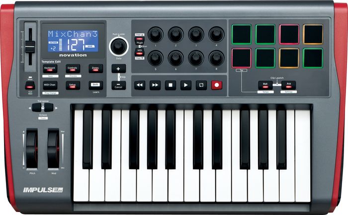 Novation Impulse 25 MIDI Controller