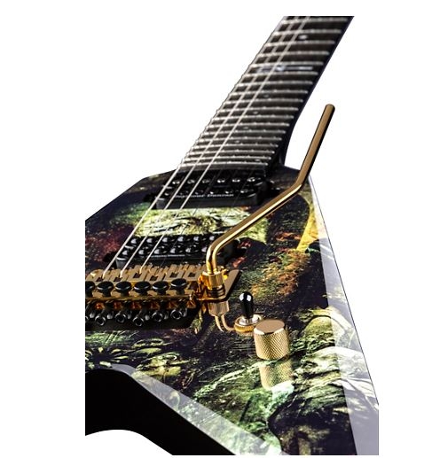 Dean Karl Sanders V with Floyd Electric Guitar Gates of Sethu Graphic
