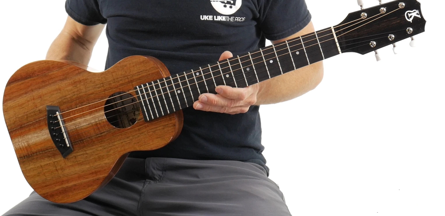 Kanile a GL6 Premium Koa 6 String Guitarlele The Boss Made in Hawaii