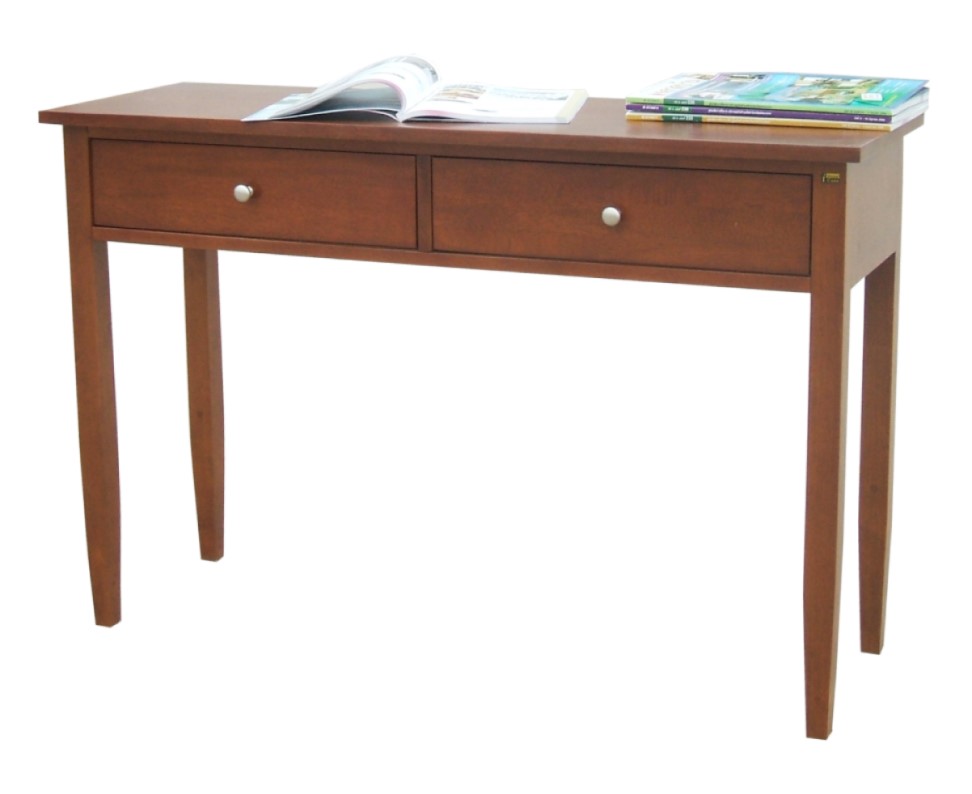 โต๊ะคอนโซลไม้ 2 ลิ้นชัก รุ่น Tango ขนาด W 112 x D 38 x H 76 Cms. สีขาว