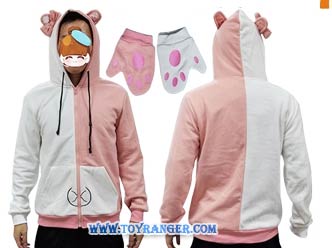เสื้อกันหนาว Dangan Ronpa Pink Kuma พร้อมถุงมือ (M.L)