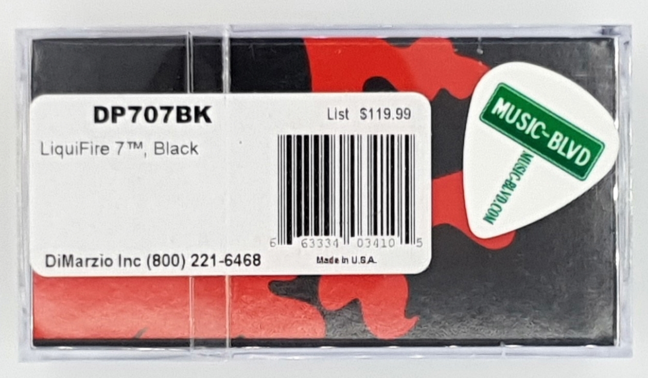 DiMarzio DP707 LiquiFire 7-String - Neck Pickup Black