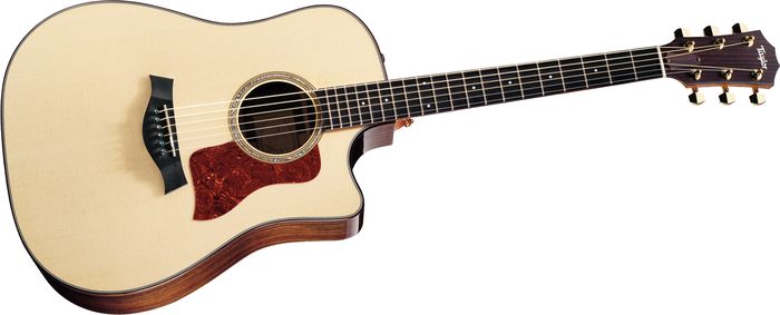Taylor 710ce Rosewood/Spruce Dreadnought Acoustic-Electric Guitar Natural