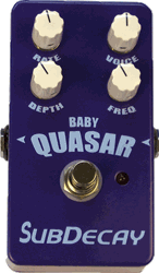Subdecay Baby Quasar Phase Shifter Guitar Effect Pedal