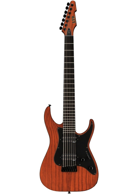 ESP LTD Alex Wade AW-7 Baritone Electric Guitar - Padouk Brown Satin