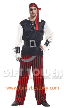 ชุดแฟนซีผู้ชาย ชุดโจรสลัด Cyclopia Pirates ขนาด S (165-175)