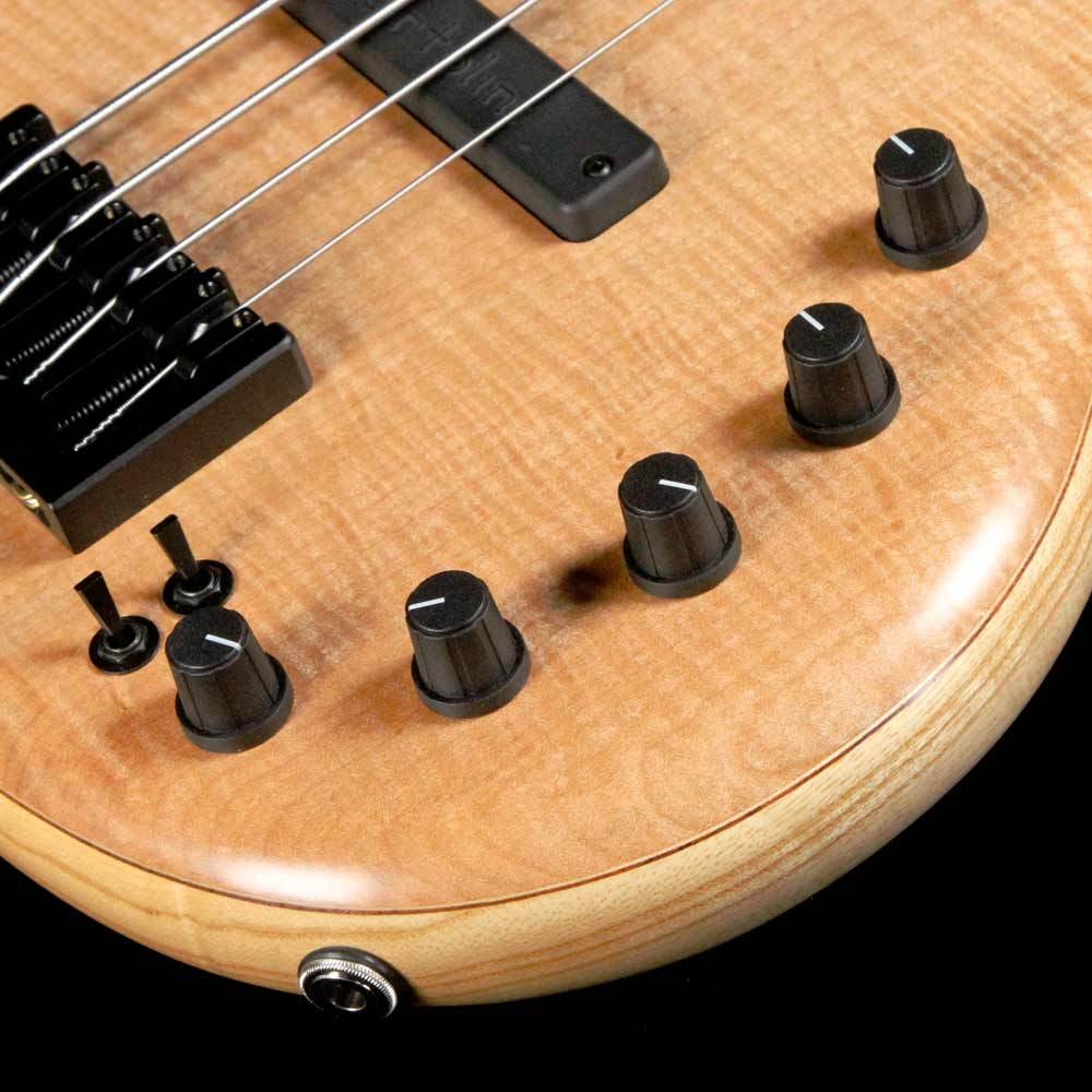 Elrick eVolution Gold Series 4-String Bass Flame Maple Top - Natural