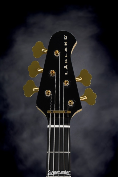 Lakland 55-94 Deluxe, Exotic Top - Curly Redwood with Ebony fingerboard