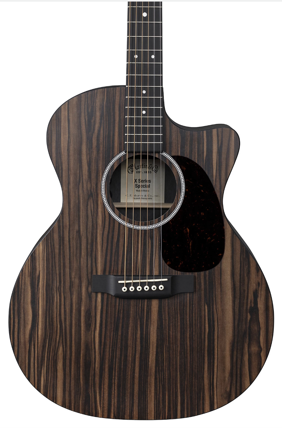 Martin Special GPC X Series Macassar Ebony Top Grand Performance Acoustic-Electric Guitar Natural