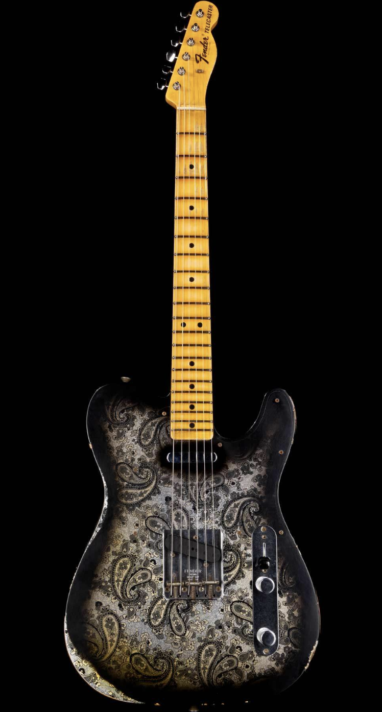 Fender Custom Shop Limited 1968 Telecaster Heavy Relic Black Paisley