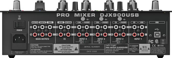 Behringer Pro Mixer DJX900USB 4-channel DJ Mixer