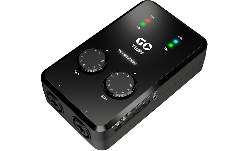 TC-Helicon GO TWIN 2-channel Audio/MIDI Interface for Mobile Devices