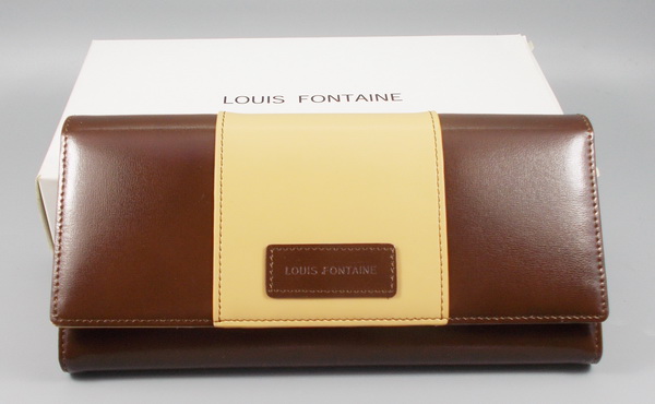 กระเป๋าสตางค์ LOUIS FONTAINE น้ำตาล-เบจ ใหม่ แท้