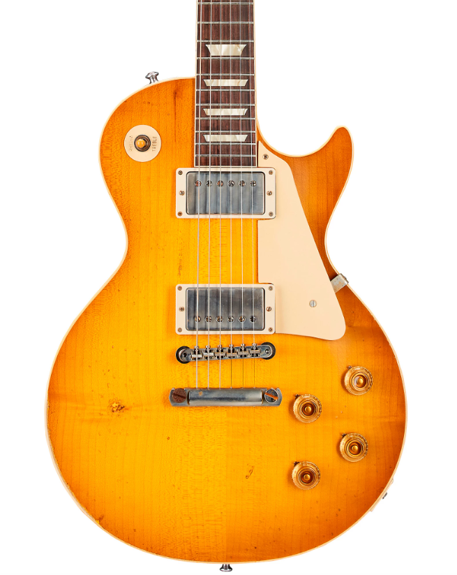 Gibson Custom Murphy Lab 1958 Les Paul Standard Reissue Heavy Aged Electric Guitar Lemon Burst
