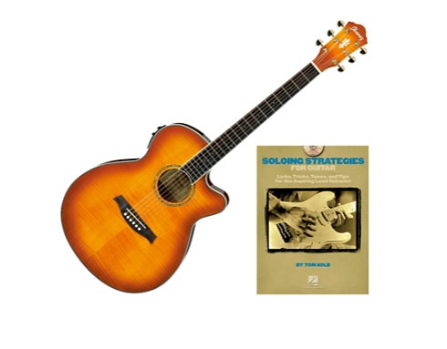 Ibanez AEG20II Acoustic Guitar Bundle Vintage Violin