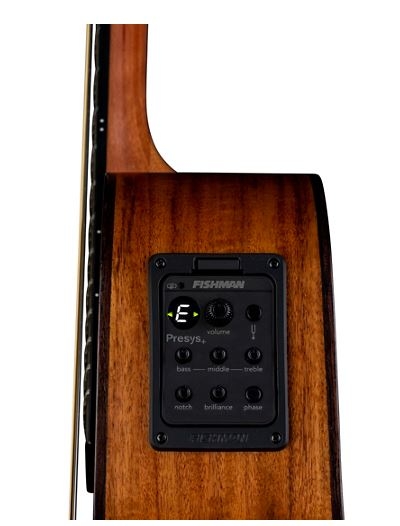 Luna Guitars High Tide Koa Left-Handed Grand Concert Acoustic/Electric Guitar Satin Natural