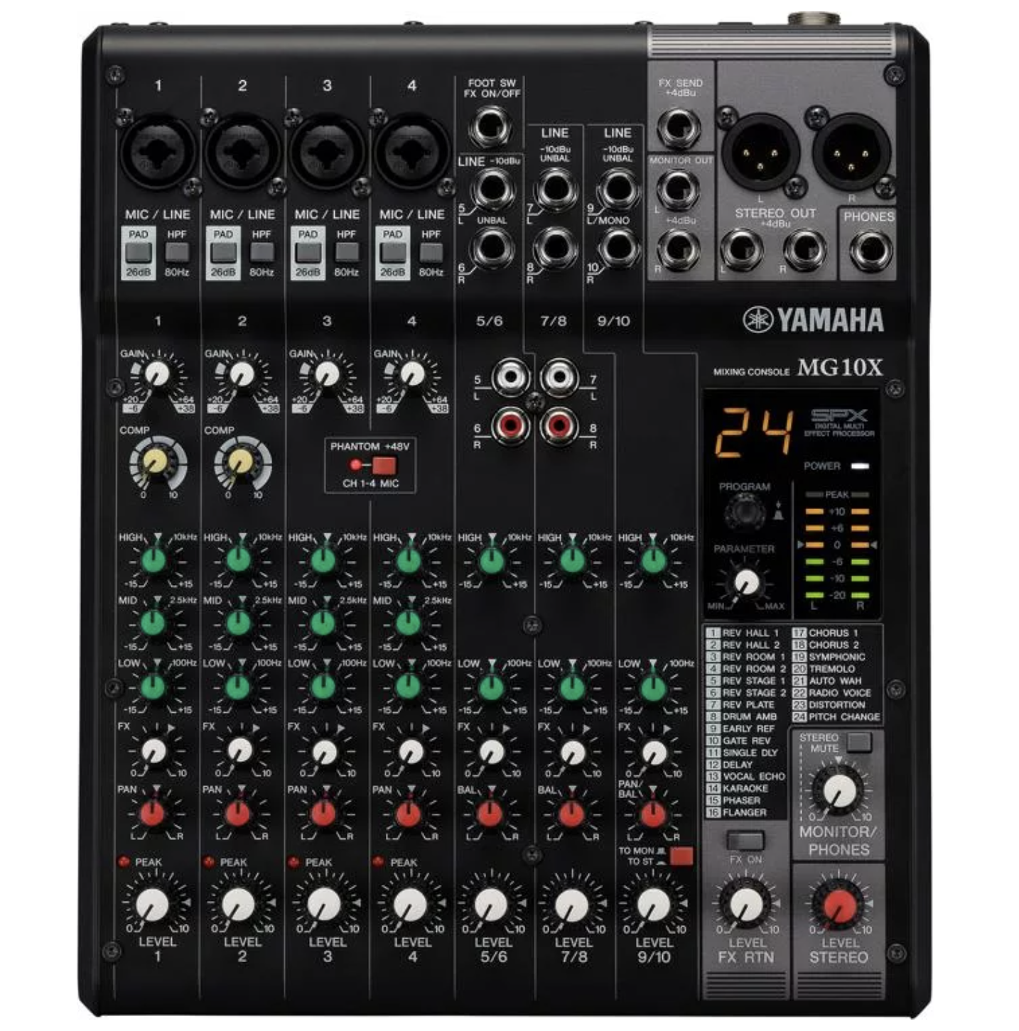Yamaha MG10X CV 10-channel Stereo Mixer