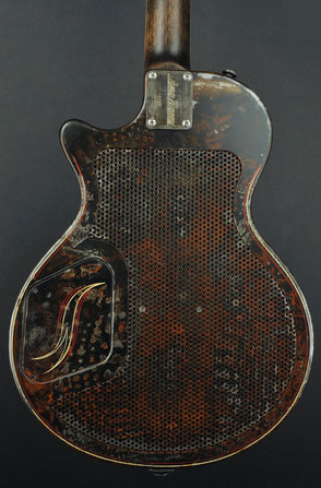 Trussart SteelDeville w/ B7 Bigsby in Dark Rust-O-Matic Pinstripe