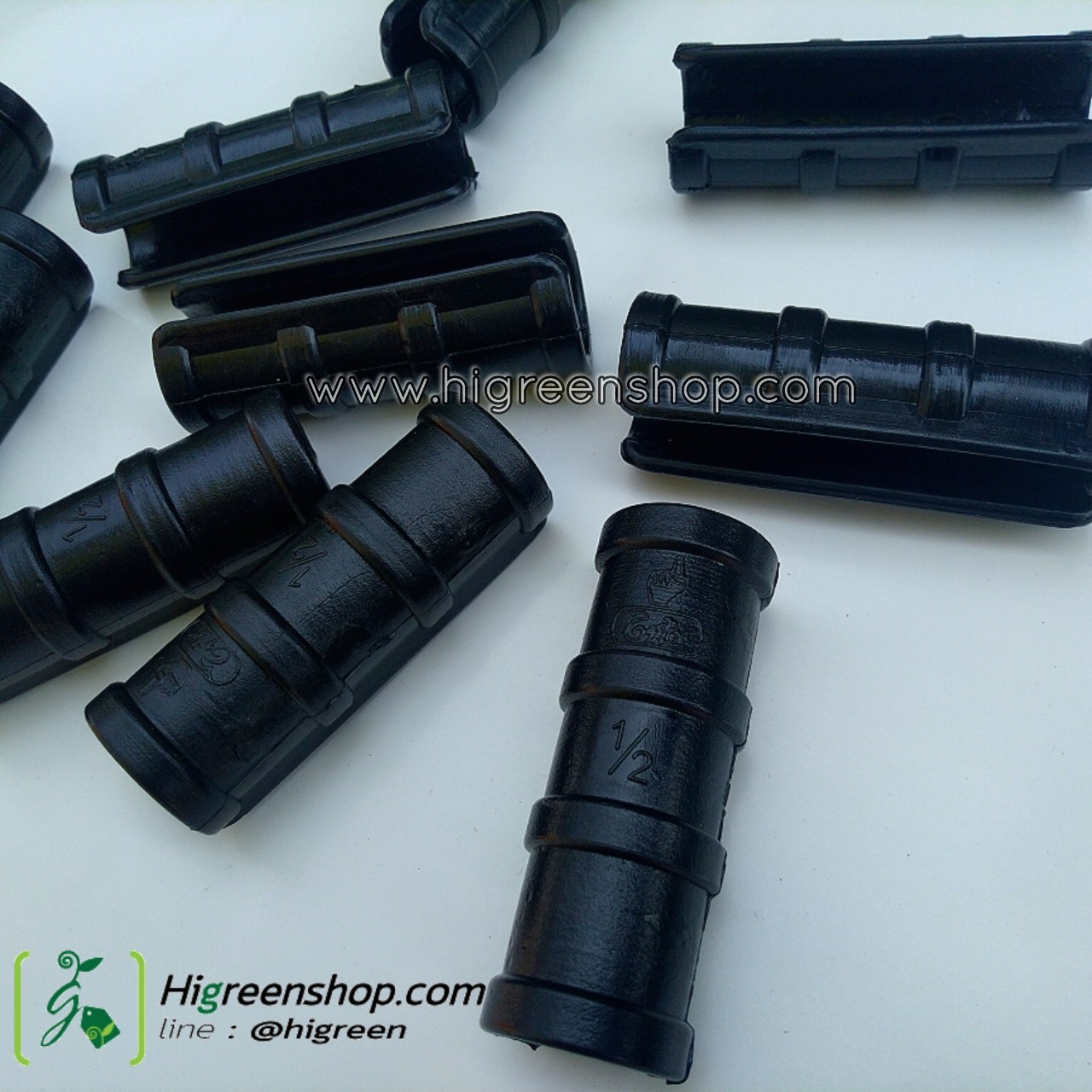 คลิปล็อคสีดำ 4 หุน (1/2 นิ้ว) 10 ตัว