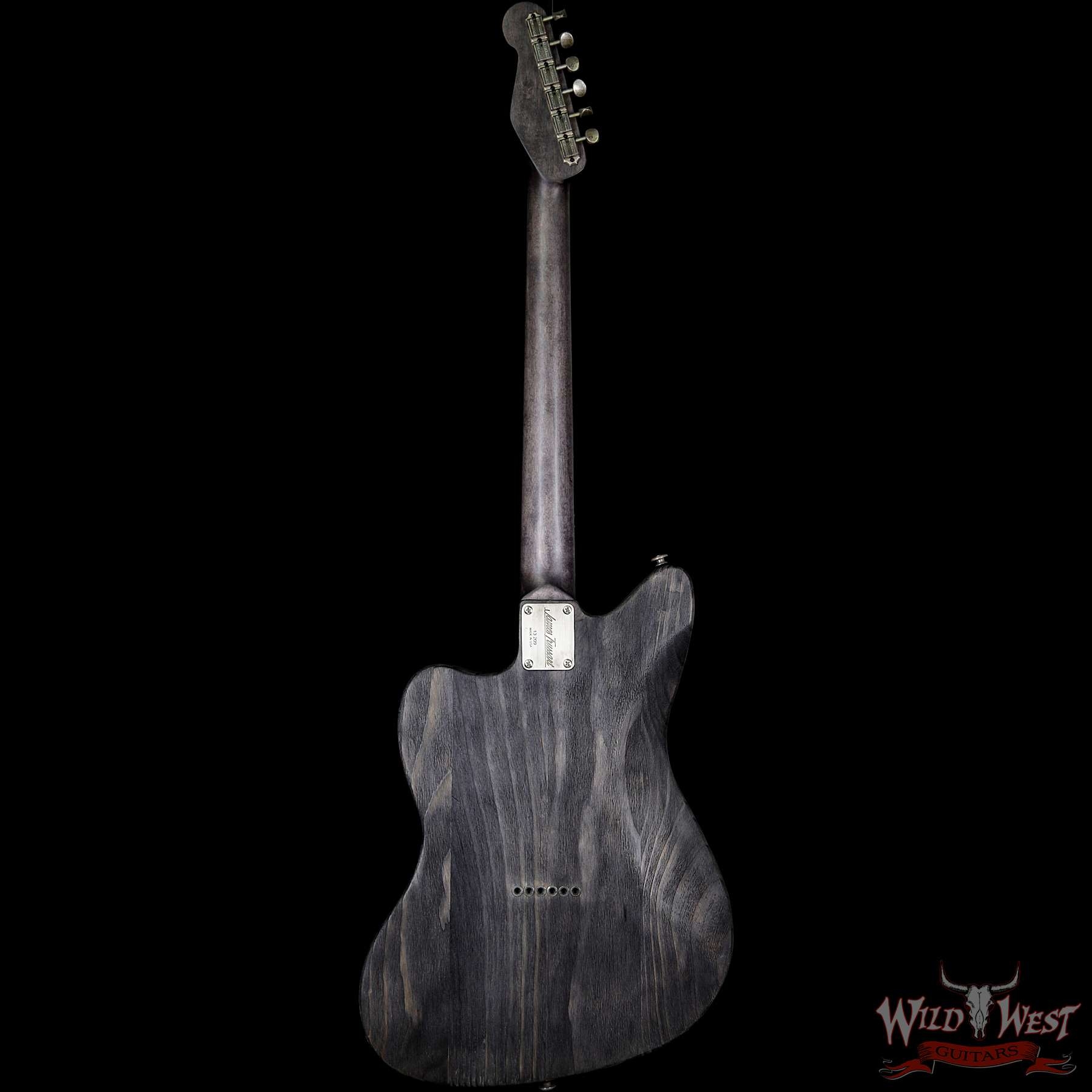 James Trussart SteelTeleMaster Antique Silver Gator Engraved Driftwood Finish Alder Body with Bigsby