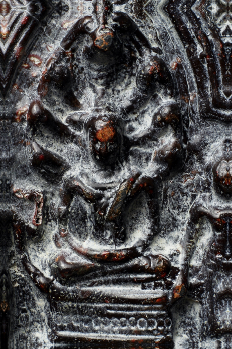 พระนารายณ์ทรงปืน เนื้อชินตะกั่วสนิมแดง จ.ลพบุรี (โชว์พระ)