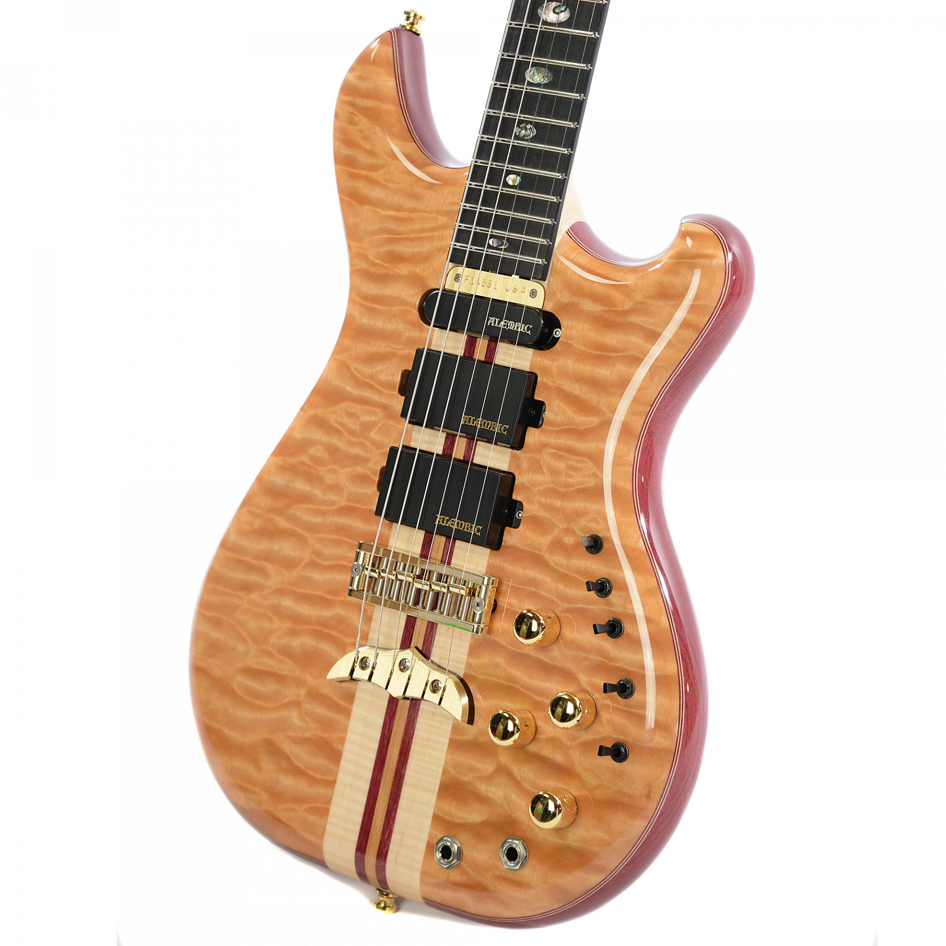 Alembic Further 5A Quilted Maple Top Flame Maple Back Purpleheart Core No.F14551
