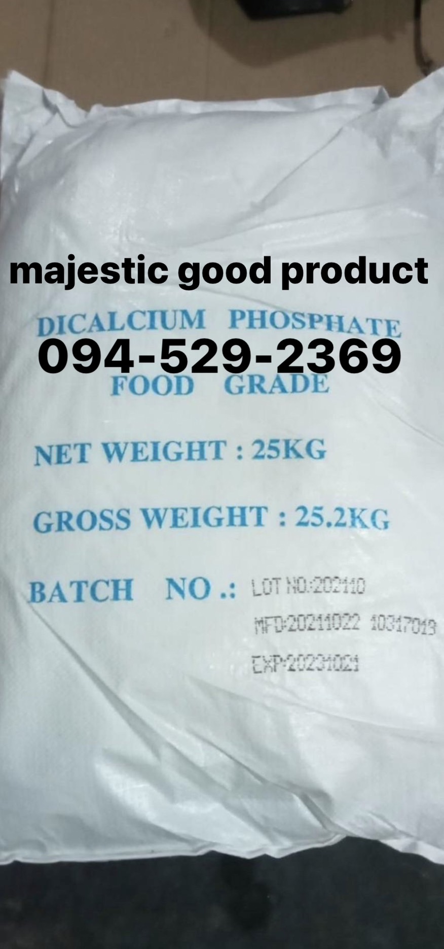 Dicalcium phosphate ไดแคลเซียมฟอสเฟต DCP