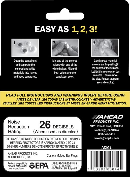 Ahead Custom Molded Earplugs Tan