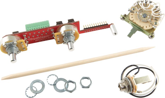 ToneShaper SW5E 5-Way Switch and Knobs for Telecaster with Bridge Humbucker and Neck Single Coil