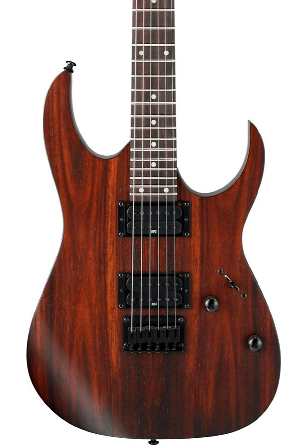 Ibanez RG Series RG421RW Electric Guitar Charcoal Brown Flat