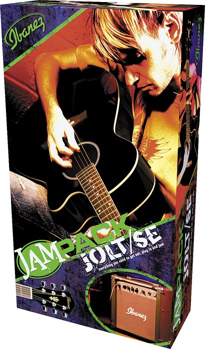 Ibanez IJAE5 JamPack Jolt/SE Acoustic-Electric Guitar Pack Black
