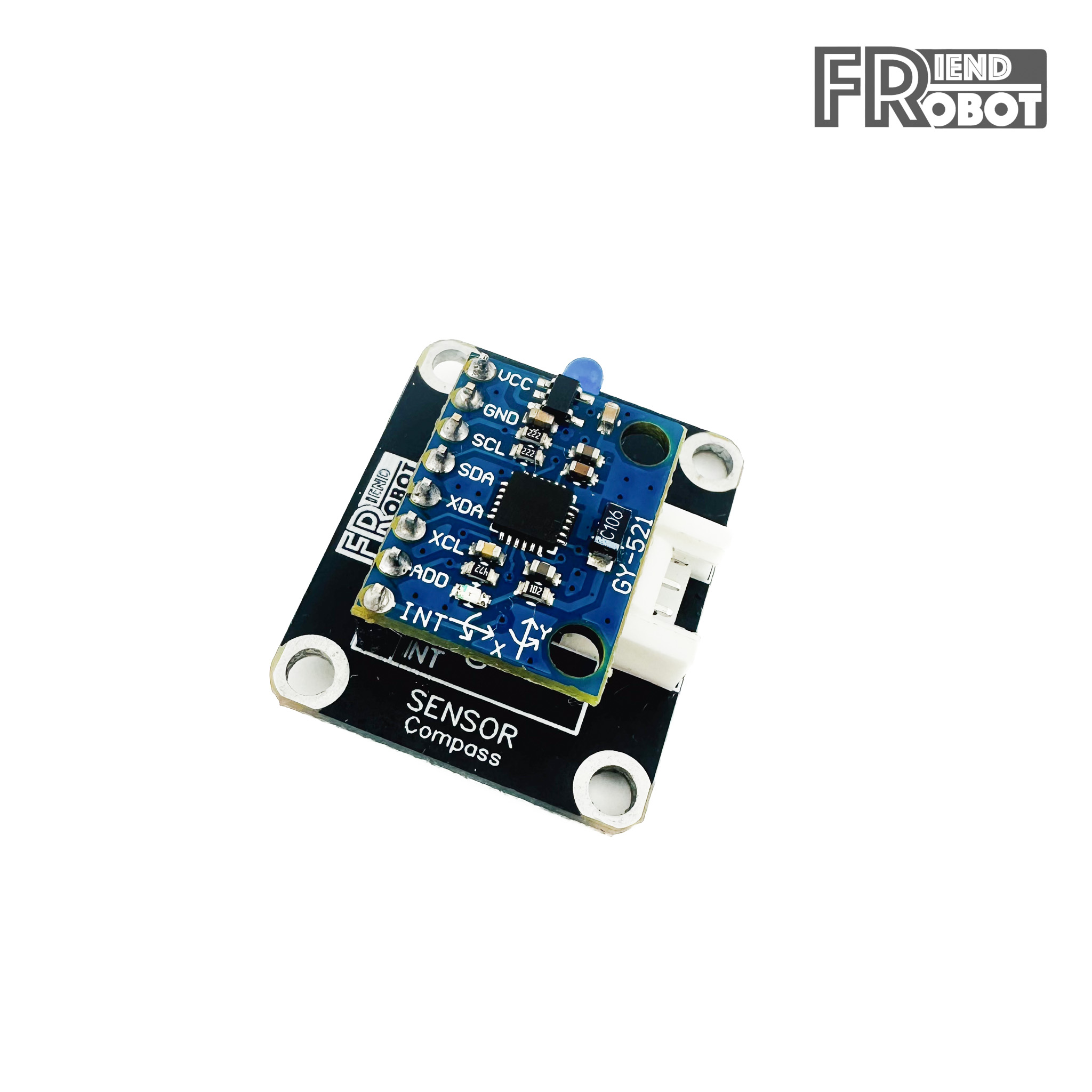 เซนเซอร์เข็มทิศ Compass พร้อมสาย I2C Grove 4 Pin ยาว 5 cm.