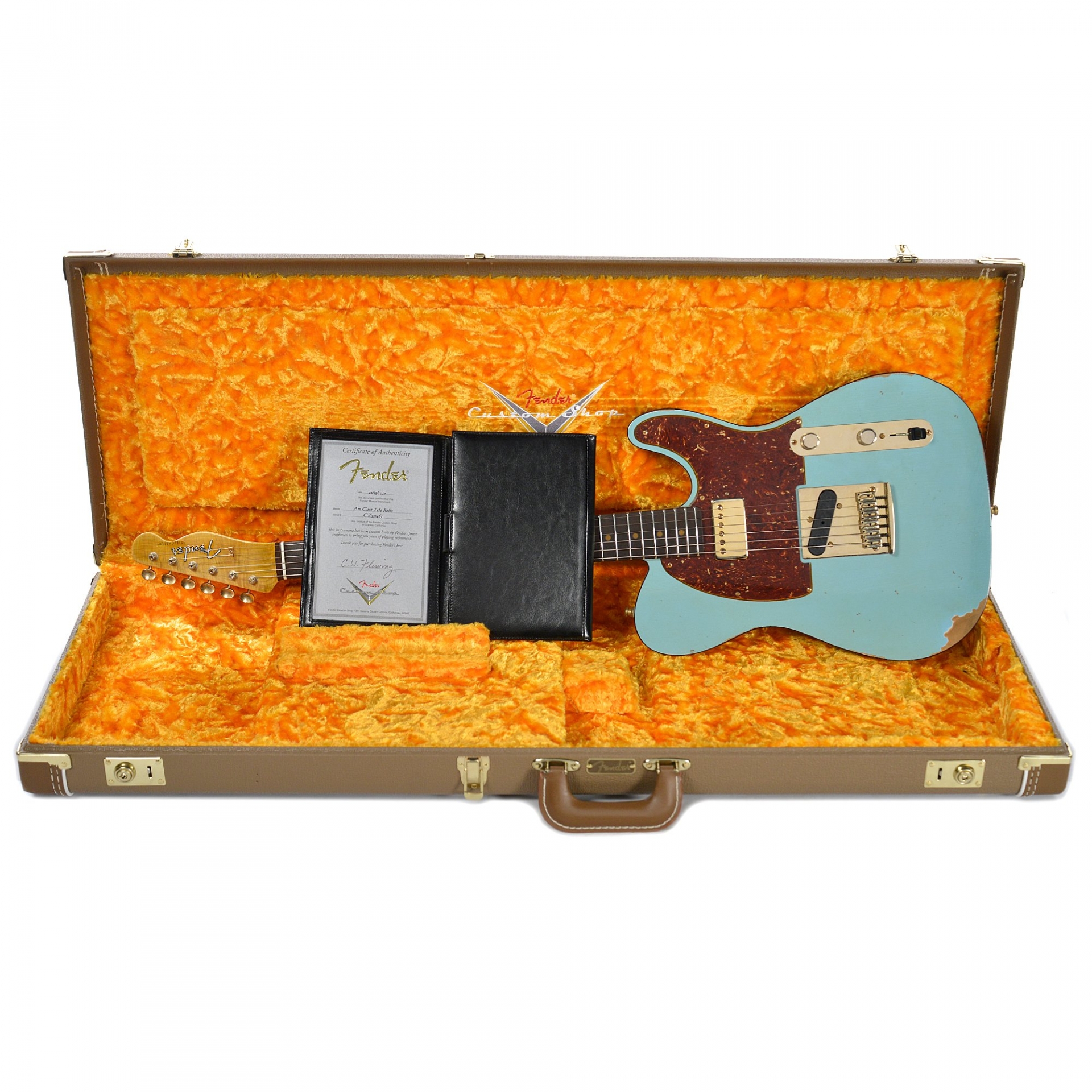 Fender Custom Shop American Custom Telecaster Relic RW - Aged Daphne Blue CME Spec