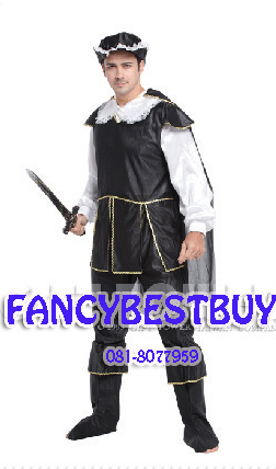 **Clearance** ชุดแฟนซีผู้ชาย ชุดกัปตันโจรสลัด Pirate Captain ขนาดฟรีไซด์ only Delivery