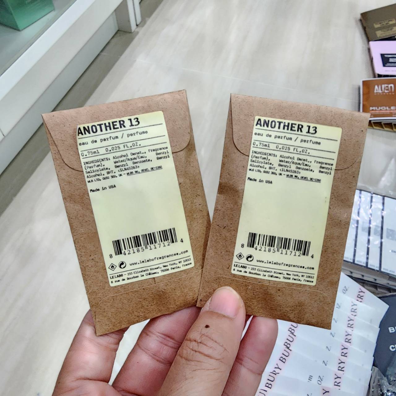 น้ำหอมไวออลแบบหลอด Le Labo Another 13 Eau de Parfum 0.75ml ขนาดทดลอง น้ำหอมไวออลVIAL