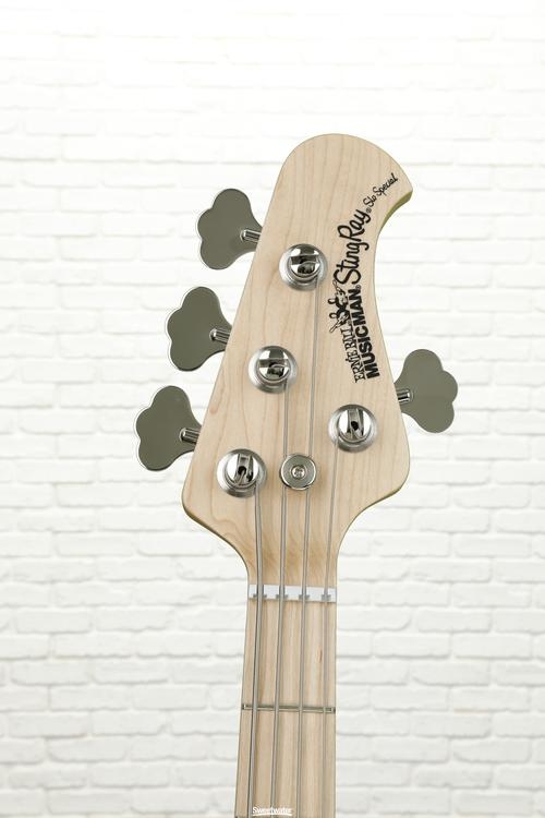 Ernie Ball Music Man StingRay 4H SLO Special - Chili Red with Black Pickguard, Maple Fingerboard