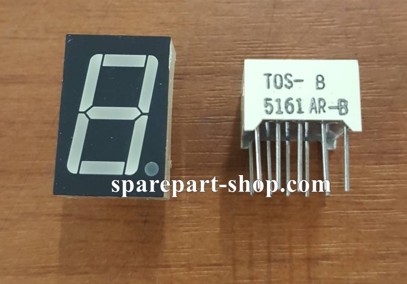 7-Segment TOS-5161AR-B สีแดง