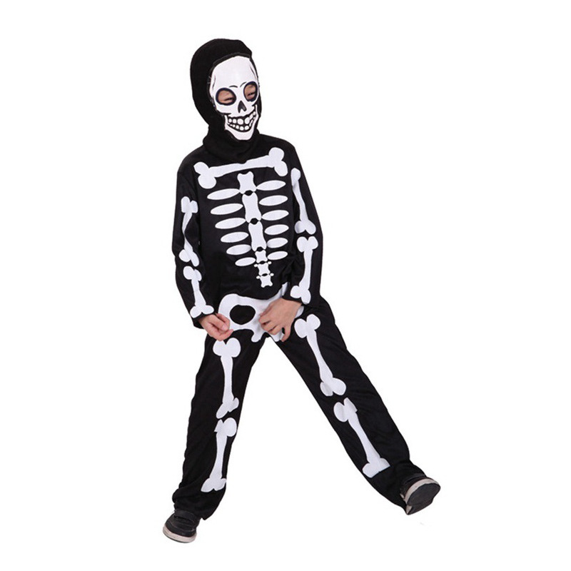 ชุดฮาโลวีน ชุดผี ชุดแฟนซีเด็ก ผีโครงกระดูก สำหรับวันฮาโลวีน Skeleton มีขนาด S, M, L, XL, XXL