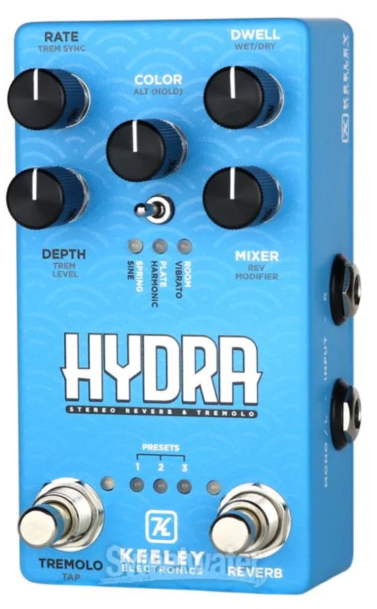 Keeley Hydra Stereo Reverb & Tremolo Pedal