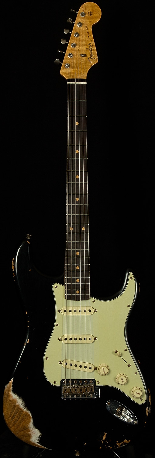 Fender Custom Shop Dealer Select Wildwood 10 61 Stratocaster Heavy Relic - Aged Black