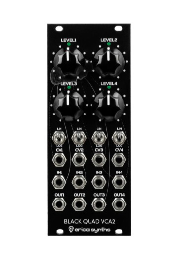 Erica Synths Black Quad VCA2 4-Channel VCA + Mixer