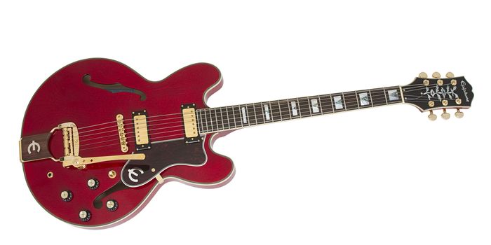 Epiphone 50th Ann. 1962 Sheraton E212TV Outfit Tremotone Electric Guitar