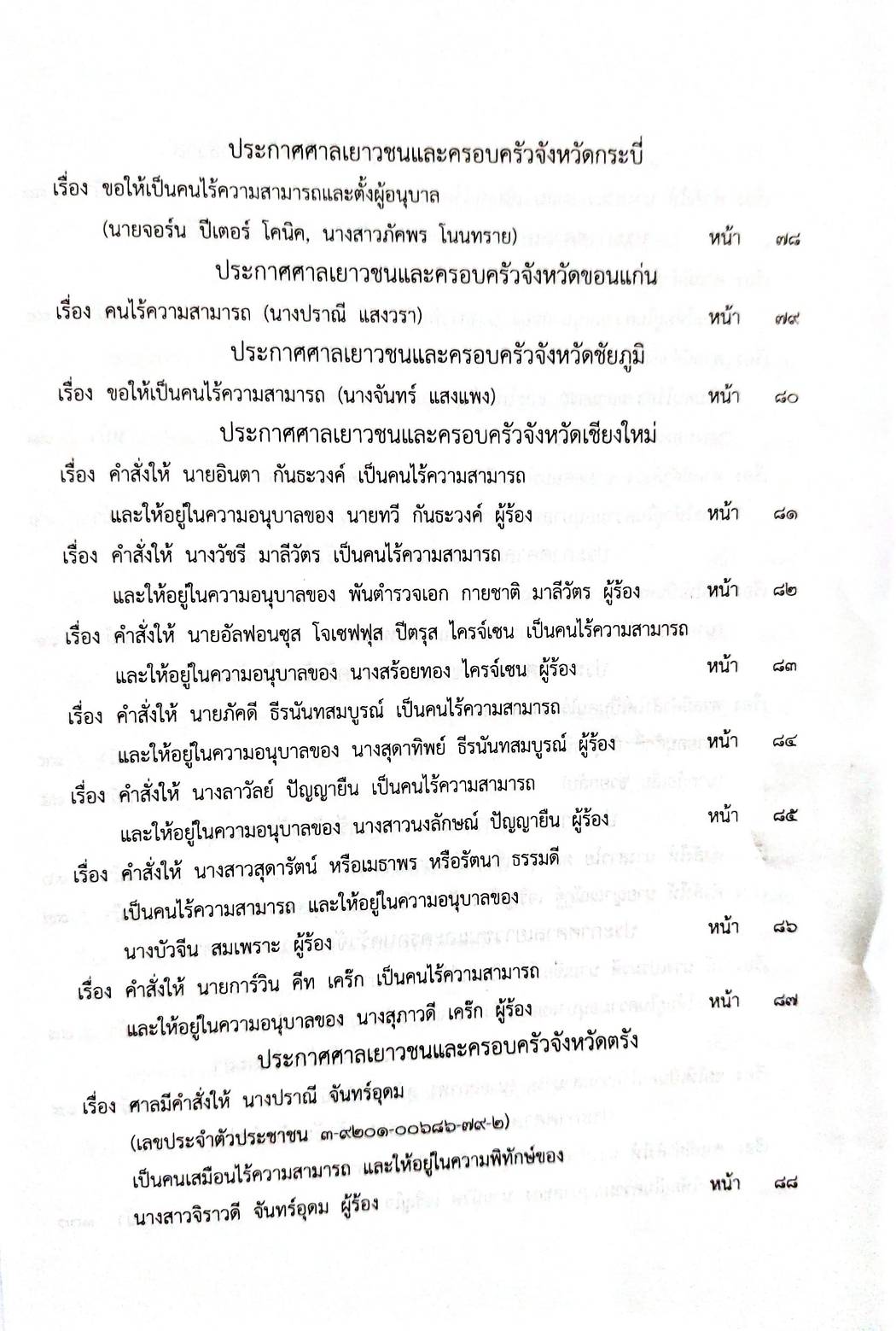 กฎหมายออกใหม่ 66/63 ประกาศกรมอุตสาหกรรมฯ บัตรสิ้นอายุ ประกาศสภาผู้แทนราษฎร ตั้งกรรมาธิการฯ ประกาศศาลเยาวชนและครอบครัว.. สมาคม-มูลนิธิ