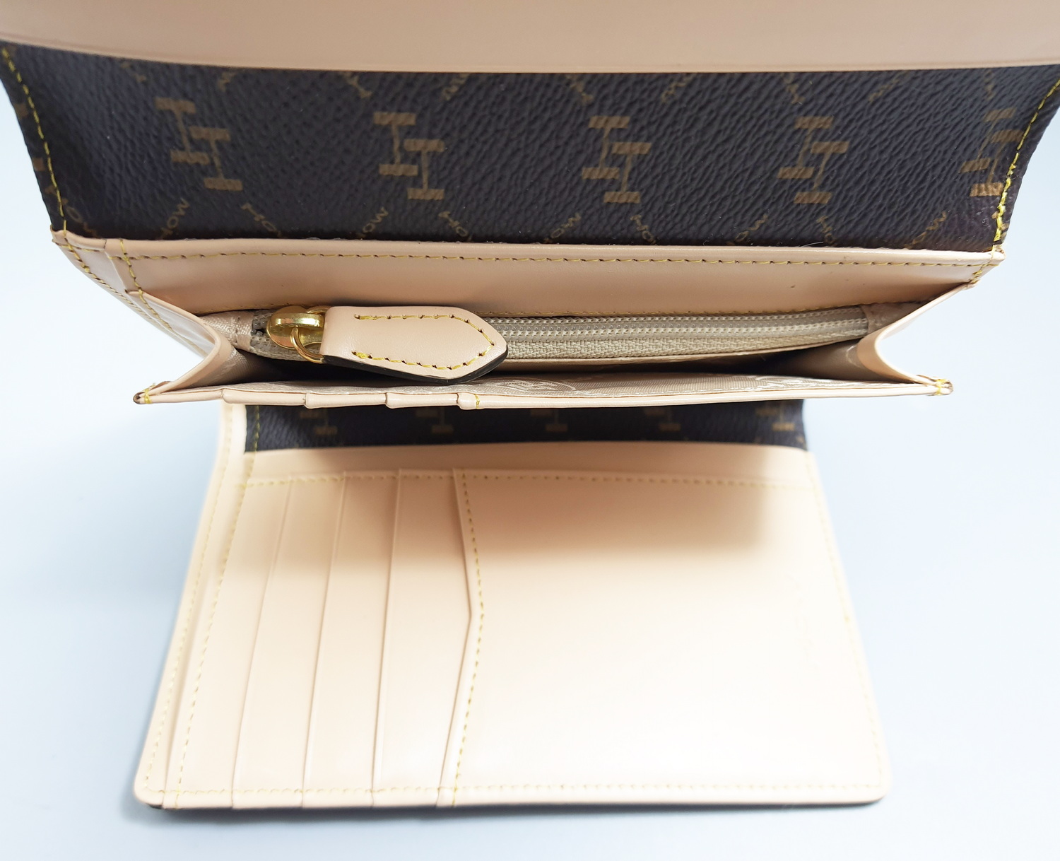 กระเป๋าสตางค์ HOW น้ำตาลไหม้ ใหม่ แท้